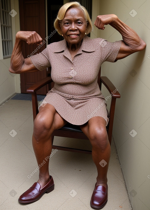 Elderly female with  blonde hair