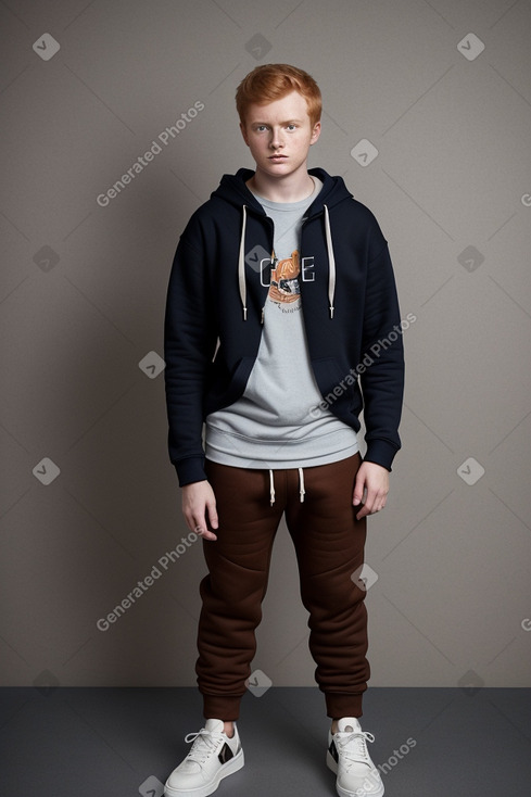 Teenager male with  ginger hair