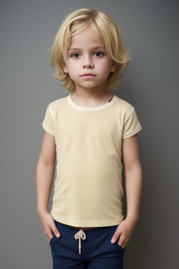 Italian child boy with  blonde hair