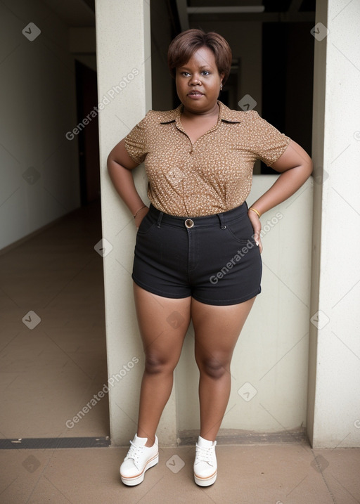 Zimbabwean middle-aged female with  brown hair