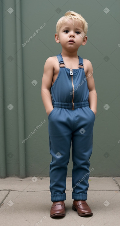 Guatemalan infant boy with  blonde hair