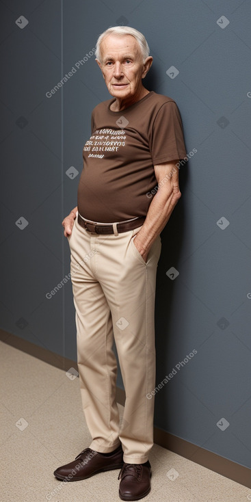 Australian elderly male with  brown hair