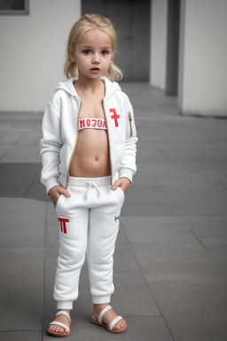 Croatian infant girl with  blonde hair