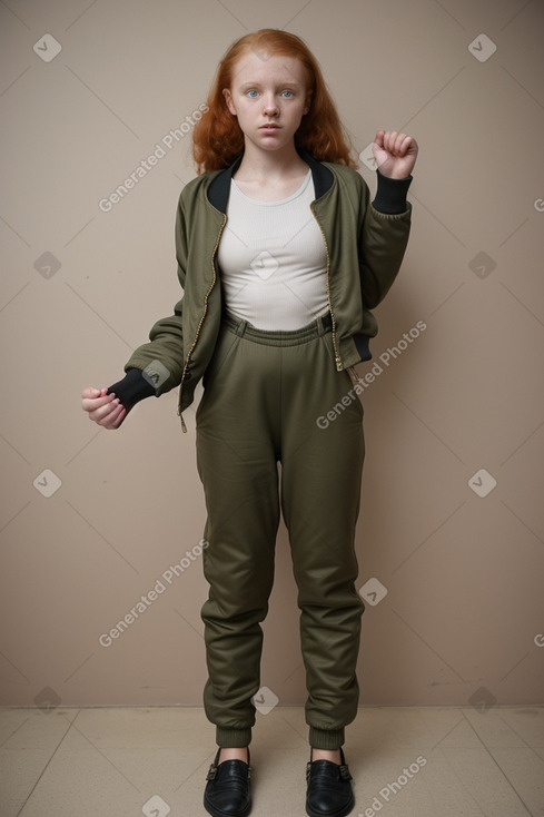 Zimbabwean teenager girl with  ginger hair