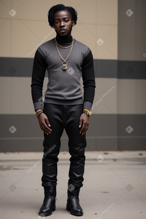 Ghanaian adult male with  black hair