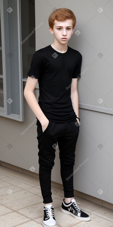 Jordanian teenager boy with  ginger hair