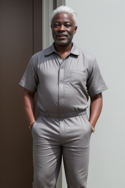 Ghanaian middle-aged male with  gray hair