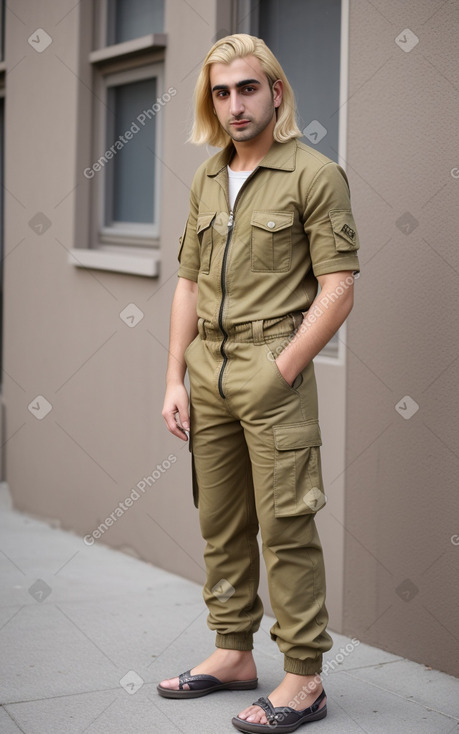 Armenian adult male with  blonde hair