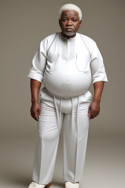 Nigerian elderly male with  white hair