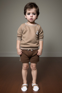 Cuban infant boy with  brown hair