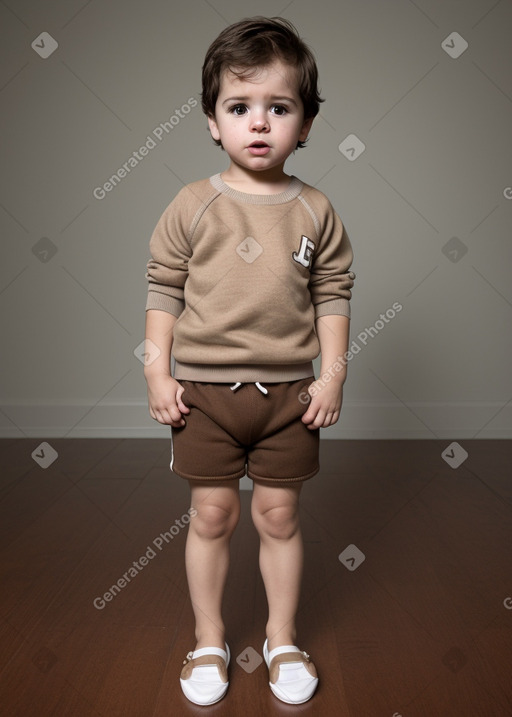 Cuban infant boy with  brown hair