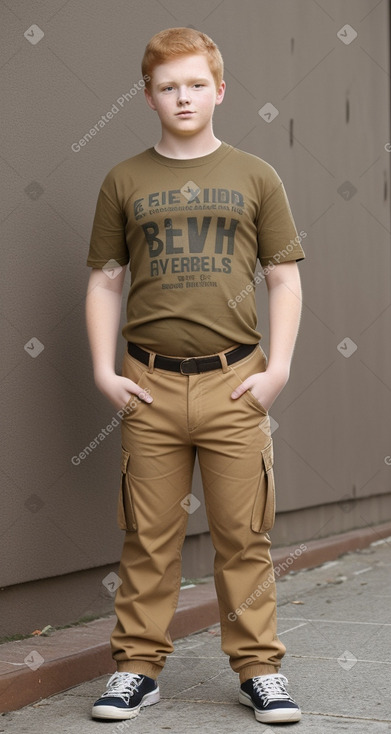 Brazilian teenager boy with  ginger hair