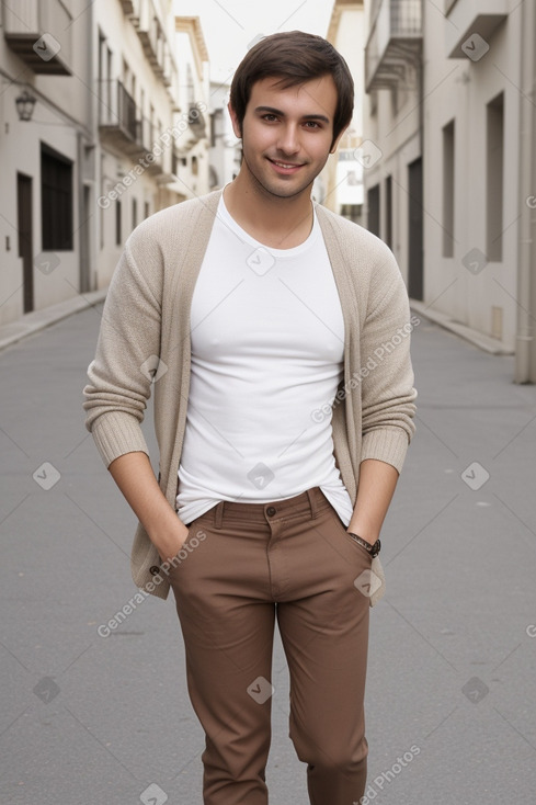 Spanish adult male with  brown hair