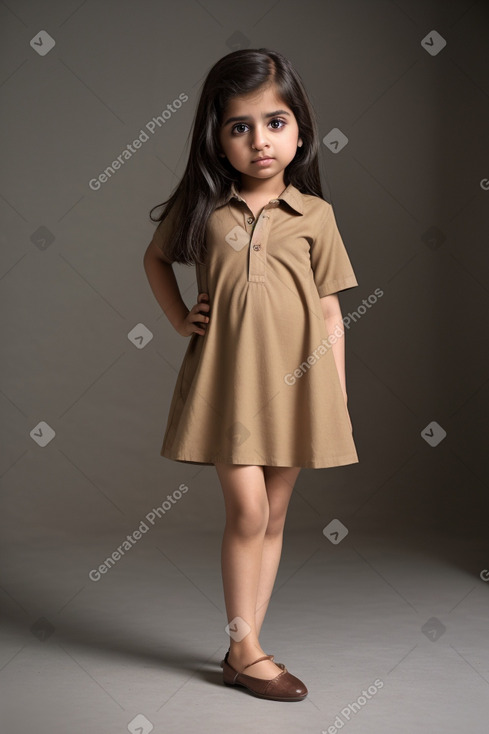 Pakistani infant girl with  brown hair