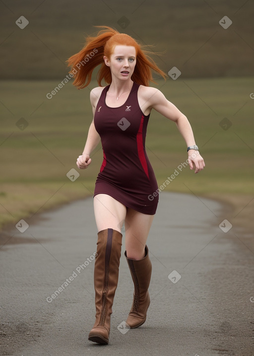 British adult female with  ginger hair