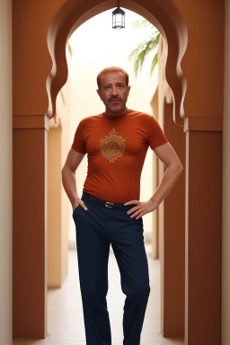 Moroccan middle-aged male with  ginger hair