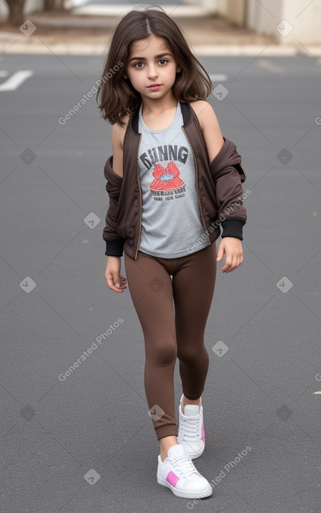 Armenian child female with  brown hair