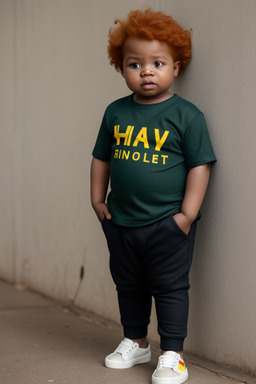 Zimbabwean infant boy with  ginger hair