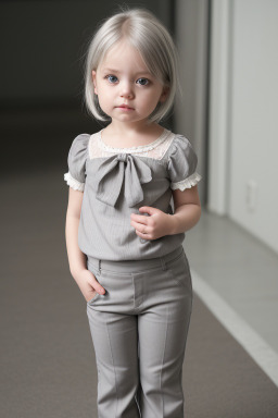 German infant girl with  gray hair