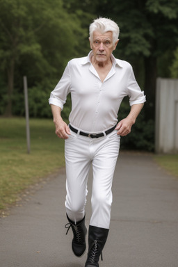 Danish elderly male with  white hair