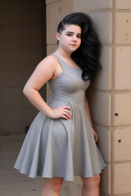 Israeli teenager girl with  gray hair