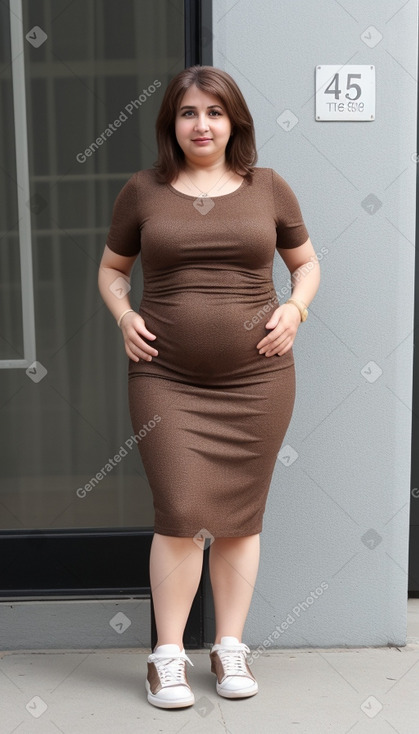 Turkish 45 years female with  brown hair