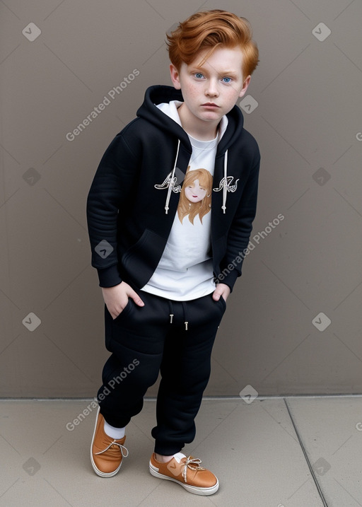 Child male with  ginger hair