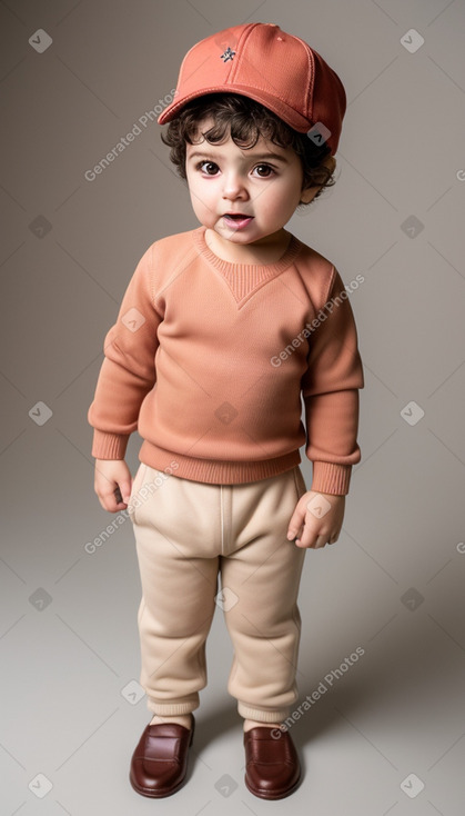 Turkish infant boy with  brown hair