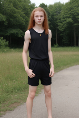 Latvian teenager boy with  ginger hair