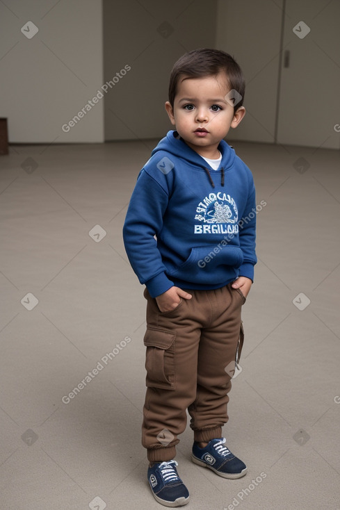 Mexican infant boy with  brown hair