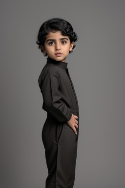 Emirati infant boy with  black hair