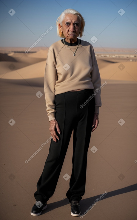 Bahraini elderly non-binary with  blonde hair