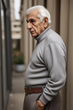 Lebanese elderly male with  gray hair