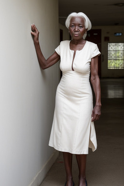 Zimbabwean elderly female with  white hair