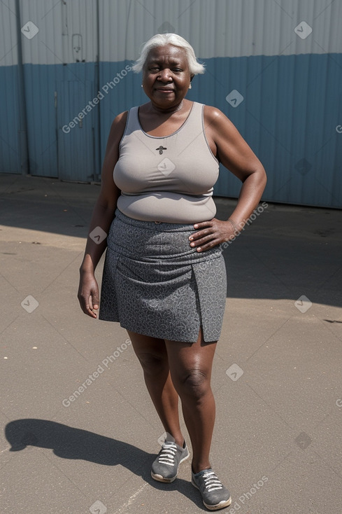 Senegalese elderly female with  gray hair