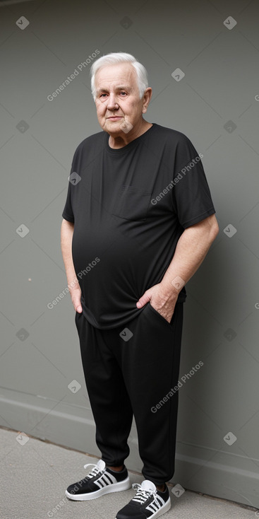 Australian elderly male with  black hair