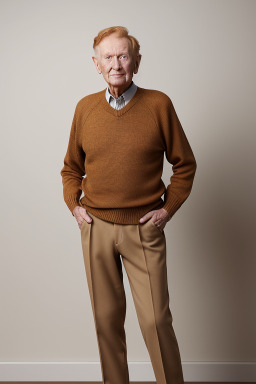 Elderly male with  ginger hair