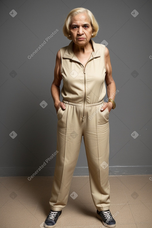 Egyptian elderly female with  blonde hair