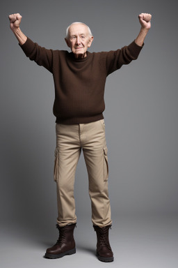 Australian elderly male with  brown hair