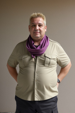 Croatian middle-aged male with  blonde hair