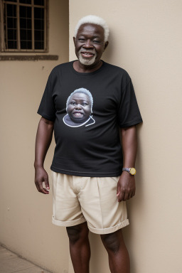 Ghanaian elderly male with  black hair