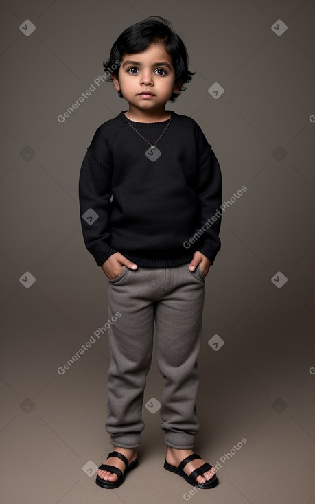 Honduran infant boy with  black hair