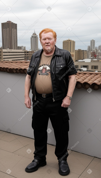 Costa rican elderly male with  ginger hair