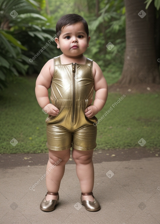 Guatemalan infant boy with  brown hair