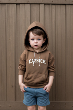 Czech infant boy with  brown hair