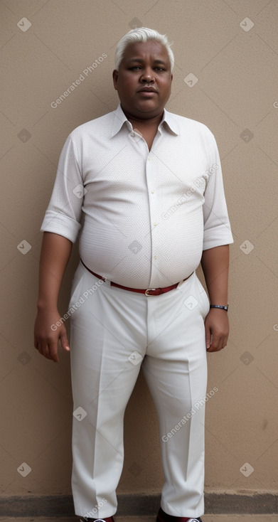 Malian middle-aged male with  white hair