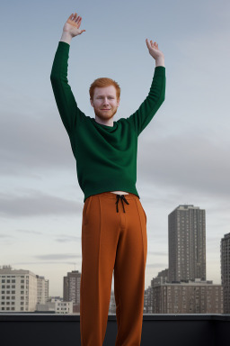 Canadian adult male with  ginger hair