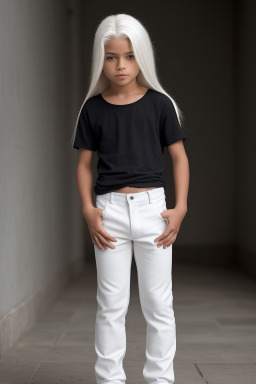 Nicaraguan child boy with  white hair