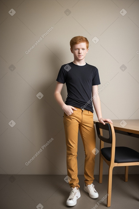 Venezuelan teenager male with  ginger hair