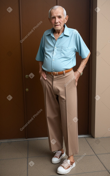 Costa rican elderly male with  brown hair